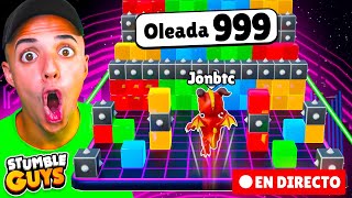 CONSIGUIENDO 999 OLEADAS en BLOCK DASH 😱 STUMBLE GUYS [upl. by Ynohtnaed]