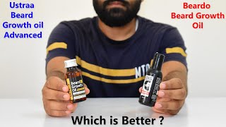 Beardo Beard Growth Oil vs Ustraa Beard Growth Oil Advanced  Personal Experience हिंदी में [upl. by Heber440]