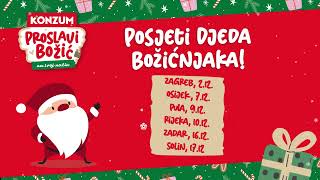 Posjeti Djeda Božićnjaka u Konzum prodavaonicama [upl. by Sanbo179]