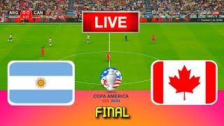 ARGENTINA vs CANADA  Copa America 2024 Final  Full Match All Goals  Live Football Match [upl. by Eivlys]