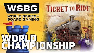 Ticket to Ride World Championship  World Series of Board Gaming 2024 [upl. by Venterea65]