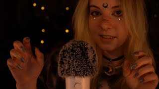 ASMR  close up Whispering amp Head Scratching you can feel  layered breathy clicky [upl. by Legnalos]