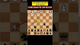 TRAP IN TROMPOWSKY ATTACK shorts chessopeningtrap openingtraps chesstraps chessmastertrap [upl. by Leryt]