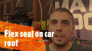 flex seal car roof repair [upl. by Lapides]