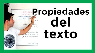 Adecuación COHERENCIA Y COHESIÓN las propiedades del texto [upl. by Malachi621]