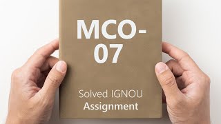 MCO 07 solved assignment 2024  Financial Managements  mco 07 solved assignment 2024 [upl. by Attecnoc]