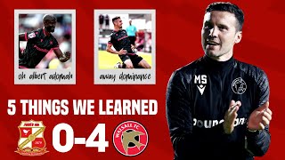 5 THINGS WE LEARNED FROM SWINDON TOWN 04 WALSALL [upl. by Hedva]