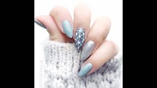 gray nail Art Design [upl. by Landau]