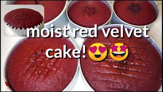 Super moist Red Velvet cake Perfect cake recipe that you should try the result is amazing [upl. by Byram]