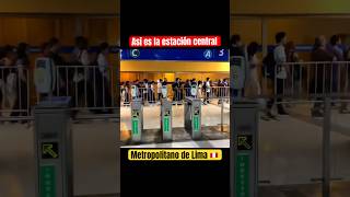 Conoce la estación central del metropolitano de lima metro travel turismo venezolanosenperu [upl. by Ahsirek]