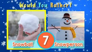 Would You Rather Winter Edition  Winter Brain Break  Indoor Recess Game  PhonicsMan Fitness [upl. by Darsey]