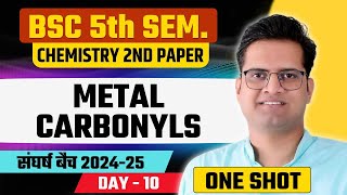 Metal CarbonylsDay10BSc 5th Semester ChemistryBe DKDian [upl. by Lacsap]