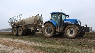 New Holland T7270 AC  Kotte Garant VT 18500 amp New Holland T8010  Annaburger HTS2279 [upl. by Auqenaj]