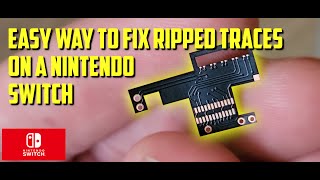 Amazing option for fixing ripped traces on a Nintendo Switch  The easy way [upl. by Ecinej638]