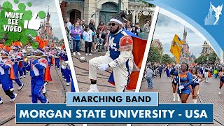 🎺 Morgan State University Marching Band from the USA at Disneyland Paris 2024 [upl. by Vic918]