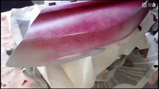 Mio Soul Burgundy Wine Black Fairings 3Hours Done Repaint [upl. by Llerrehc]