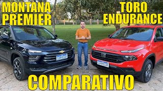 Comparativo Chevrolet Montana Premier x Fiat Toro Endurance [upl. by Notlad]