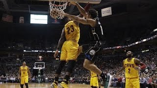 LeBron James POSTERIZED by Rookie Malcolm Brogdon With Reverse Dunk [upl. by Eiser]