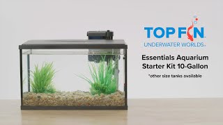 Top Fin Aquarium Fish Tank Essentials Starter Kit Setup  YouTube [upl. by Nataline538]