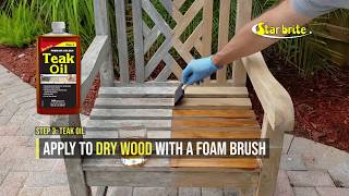 How to Clean amp Restore Weathered Teak Furniture in 3 Steps [upl. by Fraze369]