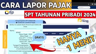 Cara Lapor SPT Tahunan Pribadi Online Terbaru 2024 [upl. by Namrehs]