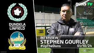 Stephen Gourley Post Match Interview  Dundela Vs Linfield  1st October 2024 [upl. by Pegasus558]