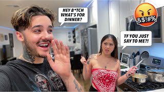 WHATS FOR DINNER BCH Prank On Girlfriend [upl. by Anaiviv]