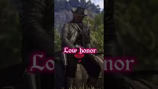 High honor vs low honor Arthur Morgan in Rdr2 reddeadredmption edit rockstargames gaming rdr2 [upl. by Elleinaj194]