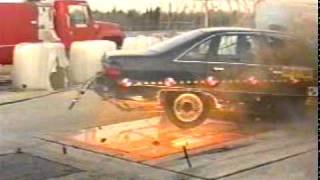 1986 Chevrolet C10 Vs 1991 Chevrlet Caprice NHTSA AngledSide Impact [upl. by Jeu]