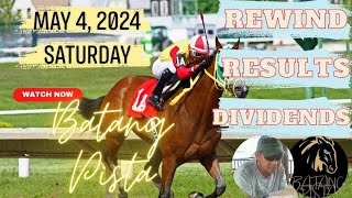 MMTCI RACE REWIND RESULTS AND DIVIDEND OF BATANG PISTA MAY 4 2024 SATURDAY RACE REVIEW [upl. by Honor358]