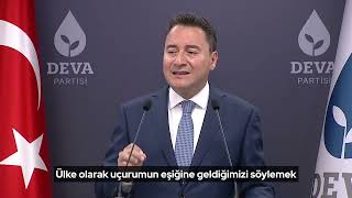 Ali Babacan “İflas çukuruna düşmemiz an meselesi Derhal aklınızı başınıza toplayınquot [upl. by Pacien10]