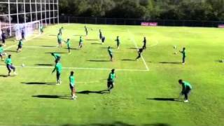 Rayados entrena en el Barrial [upl. by Einnal280]