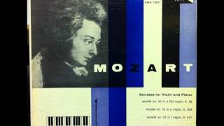 Mozart violin Sonata No 25 K377 Walter Barylli [upl. by Borries]