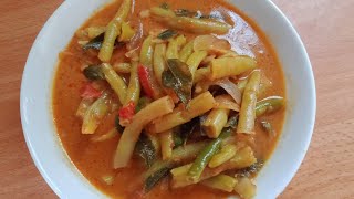 Sri Lankan yellow Beans curry in Tamil ஸ்ரி லங்கன் ஸ்டைல எல்லோ பீஷ் கரி [upl. by Arimas238]