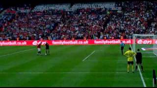 Dimitar Berbatov Penalty vs Everton Camera Phone  Good Quality [upl. by Auqinat]