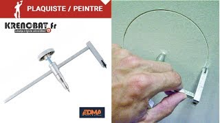 Cutter circulaire de plaquiste Circle Cutter®  Edma [upl. by Llecrep]