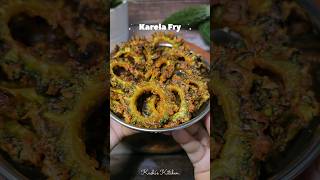 Crispy Karela Fry recipe at home Bitter Gourd Fry shorts ytshorts recipe [upl. by Sokil]