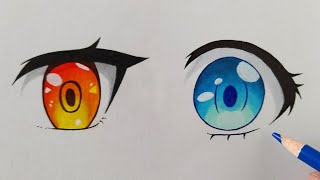 2 Easy Ways to Draw Anime Eyes  Step by Step Tutorial for Beginners [upl. by Ahsac]