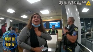 Enraged Woman Lashes Out Refusing to Accept Flight Cancellation [upl. by Malan]