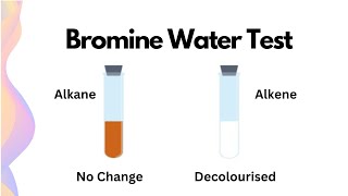 Bromine Water Test Explained HSC Chemistry [upl. by Notreve139]