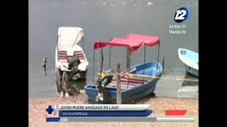 Joven muere ahogado en lago de Coatepeque [upl. by Cirda]