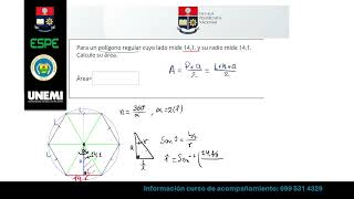 Área de polígonos regulares [upl. by Bohs]