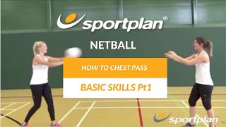 How To Chest Pass  Netball Drills amp Skills  Part 1 [upl. by Dyanna]