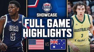 AUSTRALIA vs USA  USAB SHOWCASE  FULL GAME HIGHLIGHTS  July 15 2024 [upl. by Zusman]