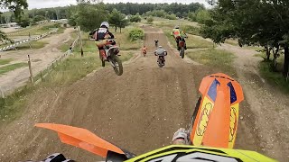 Trying to pass on a KTM 125 at MX207 Motocross AB Moto [upl. by Mendes]