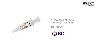 3ml PosiFlush SP Sterile Fluid Path Pack of 30 306573 [upl. by Aihk]