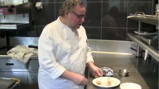 Gert Van Hecke prepares a dish at De Karmeliet [upl. by Yenalem]