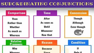 Subordinating Conjunctions with Examples  English Grammar [upl. by Bernard]