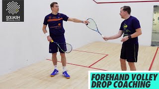 Squash tips Forehand volley drop coaching with Nick Matthew [upl. by Blondell]