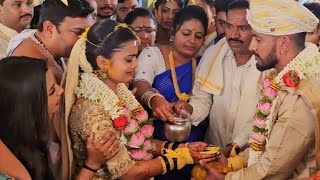 Madhu gowda marriage  ಮದುವೆ ಟೈಮಲ್ಲಿ ಮಧುಗೌಡ ಹೇಗಿದ್ರು ನೋಡಿ  Madhu gowda marriage video [upl. by Mercola973]